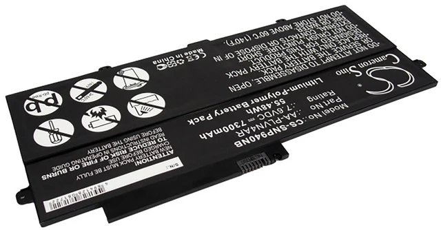 Alt view image 2 of 5 - Battery for Samsung Ativ Book 9 Plus NP940X3G NP940X3G-K01 K02 K04 AA-PLVN4AR