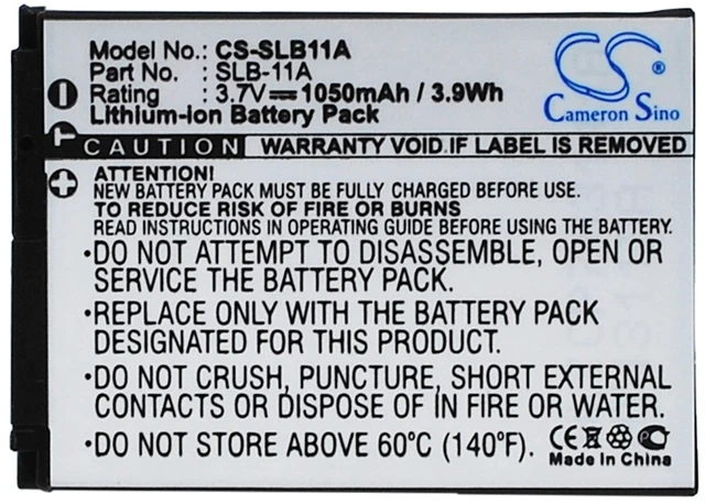 Main image of Battery for Samsung EX1 ST1000 TL240 WB100 WB550 WB5500 EA-SLB11A SLB11A SLB-11A