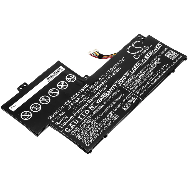 Main image of Battery for Acer Aspire One Cloudbook 11 Swift AP16A4K KT.00304.003 KT.00304.007