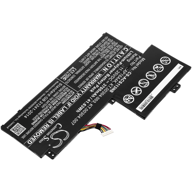 Alt view image 2 of 5 - Battery for Acer Aspire One Cloudbook 11 Swift AP16A4K KT.00304.003 KT.00304.007