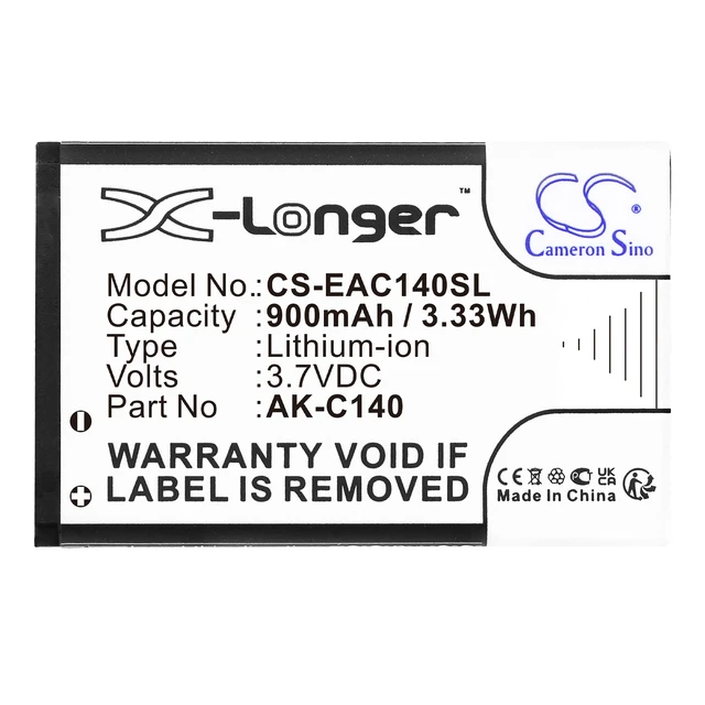 Alt view image 3 of 5 - Battery for Bea-fon C140/C240 S400 Brondi BIGFP600AA BIGFP800AC W11 W3 B111 C140