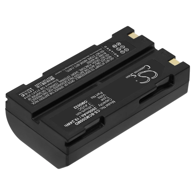 Alt view image 2 of 3 - Battery for BCI Capnocheck II Capnograph Smiths MCR-1821J/1-H OM0032 8408 2600mA