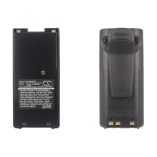 Alt view image 5 of 5 - Battery for Icom IC-A6 IC-A6E IC-A24 IC-A24E BP-209 BP-209N BP-210 BP-210N BP222