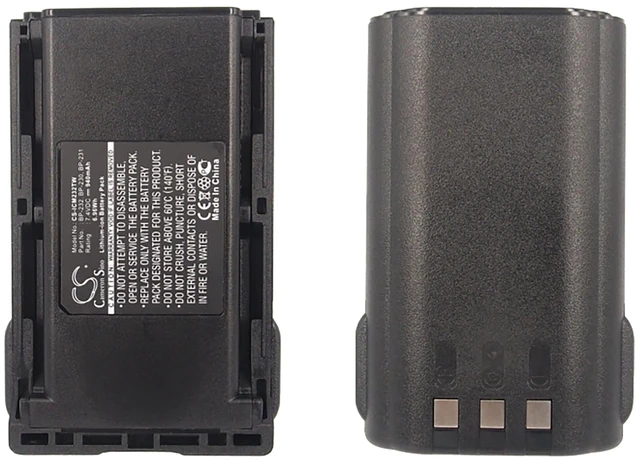 Alt view image 5 of 5 - Battery for Icom IC-4011 IC-A14 IC-F14 IC-F24 BP-232 BP-232H BP-232N BP-232WP