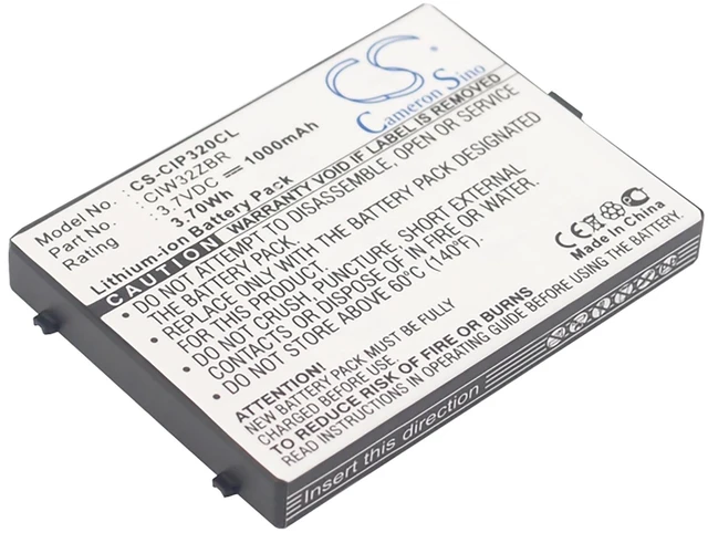 Main image of Battery for Cisco Linksys WIP300 WIP320 CIW32ZBR CS-CIP320CL 1000mAh Li-ion