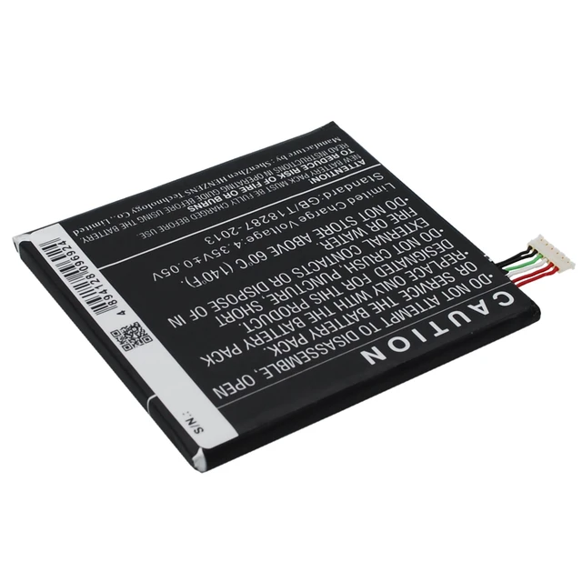 Alt view image 5 of 6 - Battery for HTC A3QHD D610 Desire 35H00222-00M 35H00222-01M B0P9O100 BOP90100
