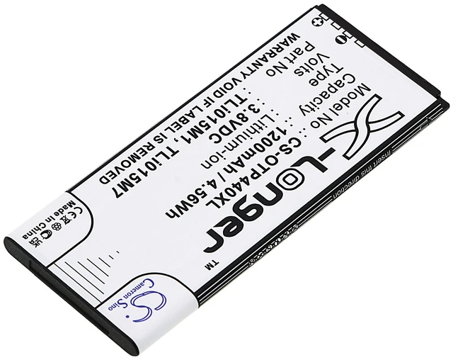 Alt view image 2 of 3 - Battery for Alcatel One Touch Pixi 4 4.0 OT-4034 TLi015M1 TLi015M7 TLi015MA