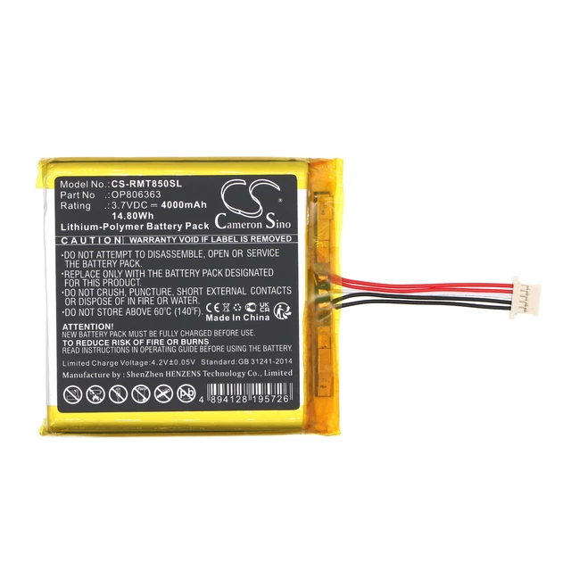 Alt view image 3 of 5 - Battery for RAND MCNALLY OD7 OD8 PRO II 2 TND-T85 OP806363 Truck GPS CS-RMT850SL