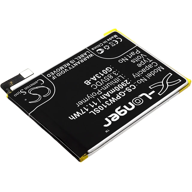 Alt view image 2 of 4 - Battery for Google 823-00073-01 G013A-B G013A G013B Pixel 3 CS-GPW310SL 3.85V