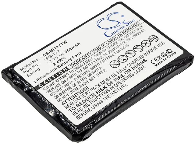 Main image of Battery for Midland 777 PMR446+ PB-777 Two-Way Radio CS-MI777TW 650mAh 2.41Wh
