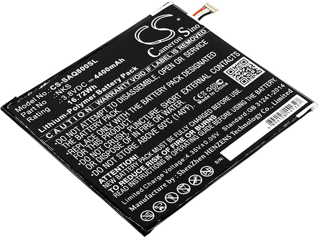 Main image of Battery for Sprint AQT80 Slate 8 80 8" ANSAQT80KT NKS Tablet CS-SAQ800SL 3.8v