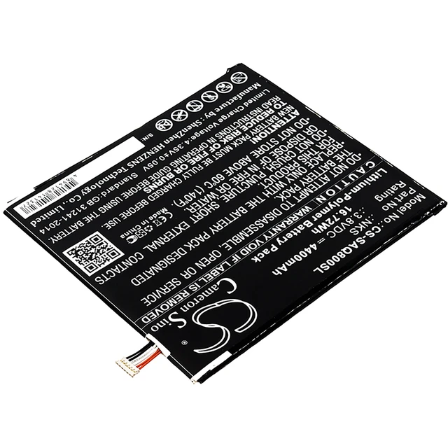 Alt view image 2 of 4 - Battery for Sprint AQT80 Slate 8 80 8" ANSAQT80KT NKS Tablet CS-SAQ800SL 3.8v