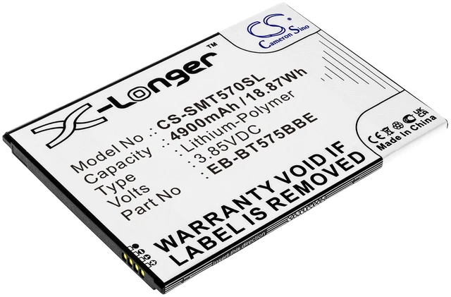 Main image of Battery for Samsung Galaxy Tab Active 3 SM-T570 SM-T575 EB-BT575BBE GH43-05039A