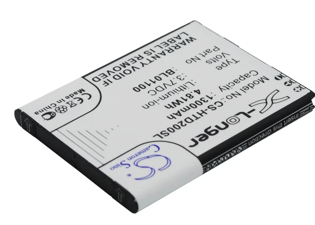 Alt view image 3 of 5 - Battery for HTC 35H00194-00M 35H00194-04M 99H10905-00 BA S840 S850 BL01100 A320E
