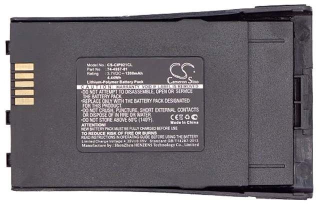 Alt view image 3 of 3 - Battery for Cisco CP-7921 CP-7921G Unified 74-4957-01 Rev. C1 74-4958-01 1200mAh