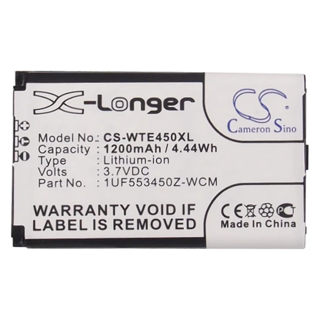 Alt view image 5 of 5 - Battery for Wacom CTL-470 Intuos5 Touch PTH-450 Bamboo ACK-40403 B056P036-1004