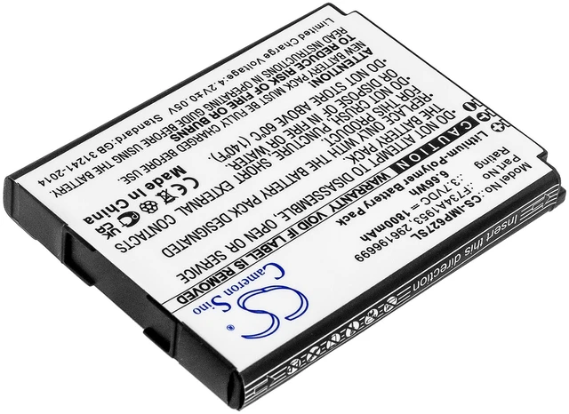 Alt view image 2 of 4 - Battery for Ingenico IMP627 USBLU01A IMP657 USJRS01A iSMP4 296196699 F734A1953