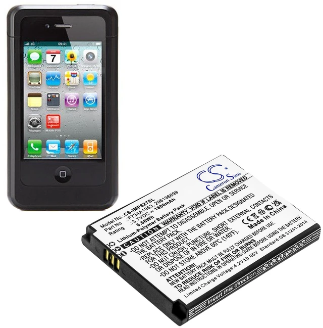 Alt view image 4 of 4 - Battery for Ingenico IMP627 USBLU01A IMP657 USJRS01A iSMP4 296196699 F734A1953