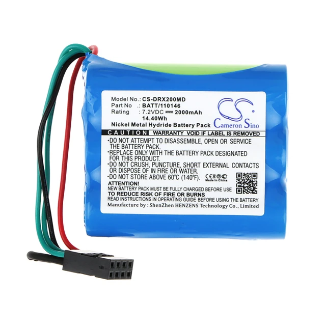 Alt view image 5 of 5 - Battery for Drager Microvent Oxylog 2000 8411599 BATT/110146 EE050305 OM11376