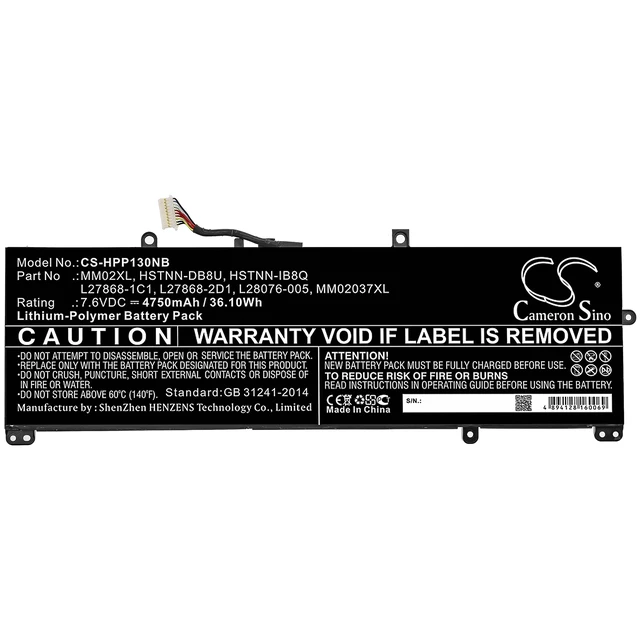 Alt view image 3 of 4 - Battery for HP Pavilion 13-AN Series Laptop HSTNN-DB8U L27868 MM02XL HSTNN-IB8Q