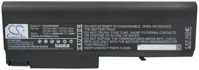 Alt view image 5 of 5 - Battery for HP Compaq 6500b EliteBook ProBook HSTNN-IB69 HSTNN-CB69 HSTNN-UB68
