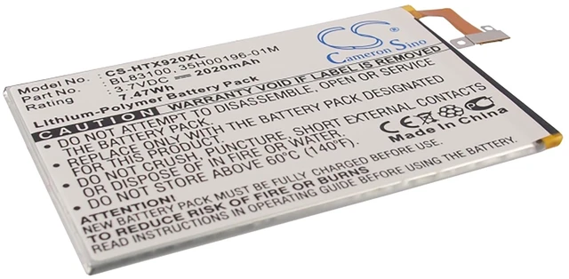 Main image of Battery for HTC X920 35H00196-01M 35H00196-04M 35H00198-01M BL83100 BTR6435B