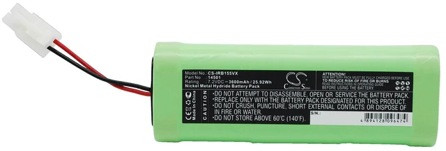 Main image of Vacuum Battery for iRobot 14501 Looj 125 Looj 135 Looj 155 CS-IRB155VX 3600mAh