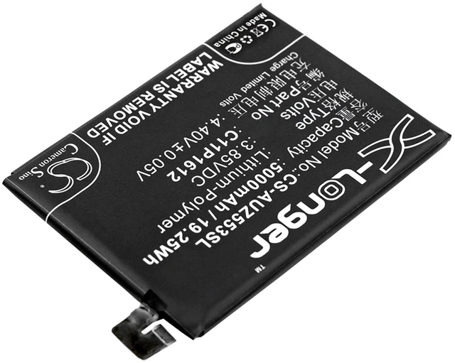 Alt view image 2 of 4 - Battery for Asus ZE553KL ZenFone 3 Zoom Dual SIM LTE Zenfone S C11P1612