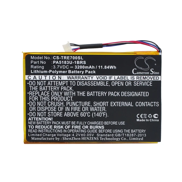Alt view image 5 of 6 - Battery for Toshiba AT7-B AT7-C AT7-C8 Excite Go Mini 7 PA5183U-1BRS CS-TRE700SL