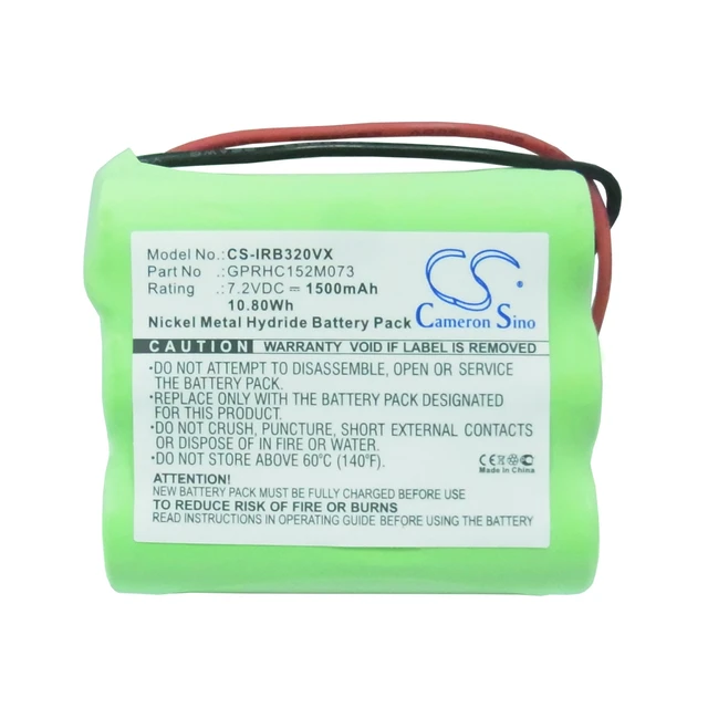 Alt view image 5 of 6 - Vacuum Battery for iRobot 4408927 GPRHC152M073 Braava 320 321 CS-IRB320VX 1500mA
