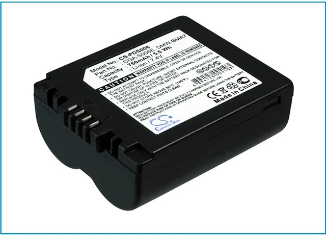 Main image of Battery for Panasonic DMC-FZ18 fits LEICA CGA-S006 CGA-S006E CGR-S006 DMW-BMA7