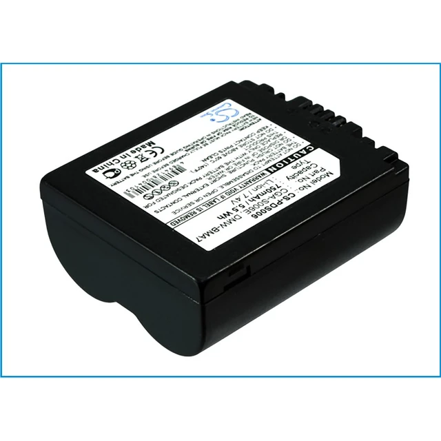 Alt view image 2 of 5 - Battery for Panasonic DMC-FZ18 fits LEICA CGA-S006 CGA-S006E CGR-S006 DMW-BMA7