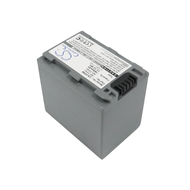 Alt view image 2 of 5 - Battery for Sony DCR-30 DCR-DVD103 DCR-DVD92 DCR-HC18 NP-FP80 NP-FP81 1800mAh