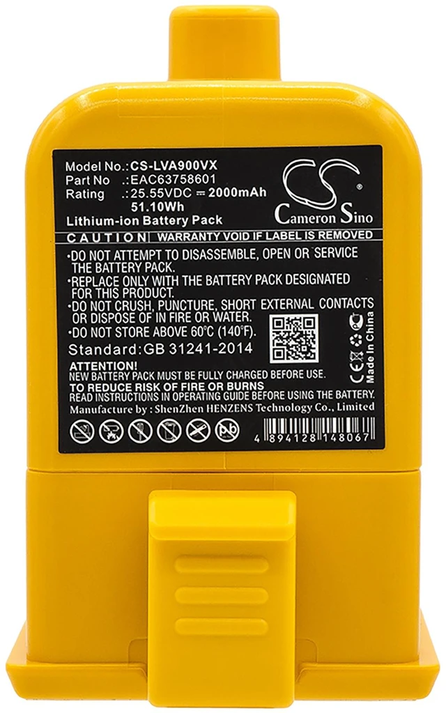 Alt view image 3 of 4 - Battery for LG Cord Zero A9+ A9 A906SM A927KVMS A927KGMS EAC63382201 EAC63758601