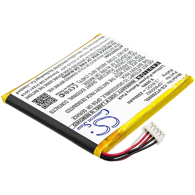 Alt view image 2 of 4 - Battery for VTech 80-169500 KidiBuzz SP605062 Tablet CS-VTZ800SL 3.8v 2500mAh