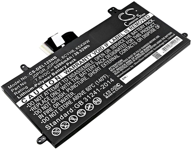 Main image of Battery for DELL Latitude 12 5285 2-in-1 5290 N003L7390-C-D1606FTCN 51KD7 J0PGR