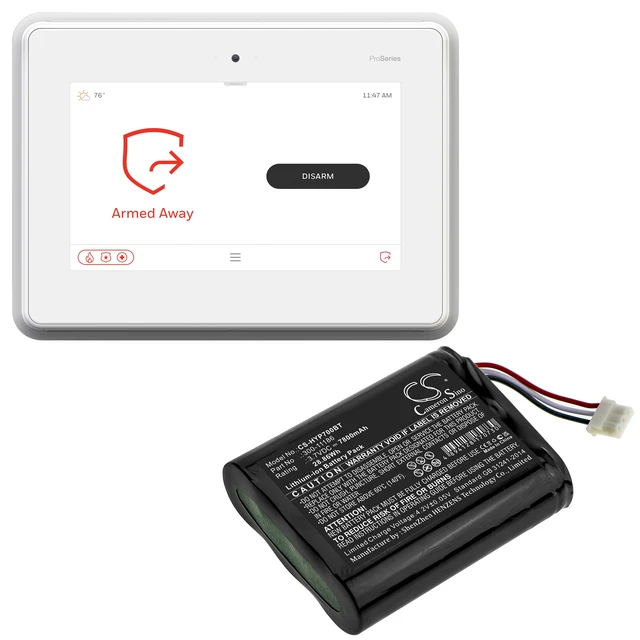 Alt view image 6 of 6 - Battery for Honeywell Home Pro A7 Plus C Resideo PROA7C 300-11186 Alarm System