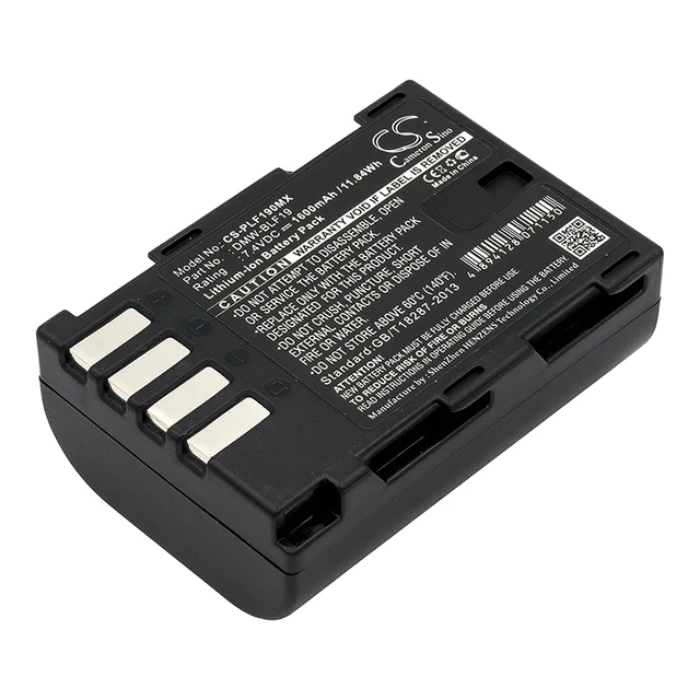 Main image of Battery for Panasonic Lumix DMC-GH3GK DMC-GH3H GH4 DMW-BLF19 DMW-BLF19E 1600mAh