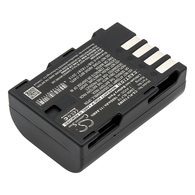 Alt view image 2 of 5 - Battery for Panasonic Lumix DMC-GH3GK DMC-GH3H GH4 DMW-BLF19 DMW-BLF19E 1600mAh
