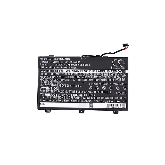 Alt view image 5 of 6 - Battery for Lenovo ThinkPad S3 Yoga 14 00HW000 00HW001 SB10F46438 SB10F46439