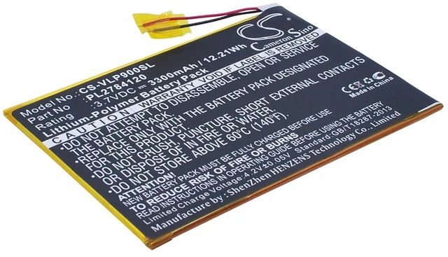 Main image of Battery for Visual Land ME-9Q Prestige Elite 9Q 9" PL2784120 Tablet CS-VLP900SL