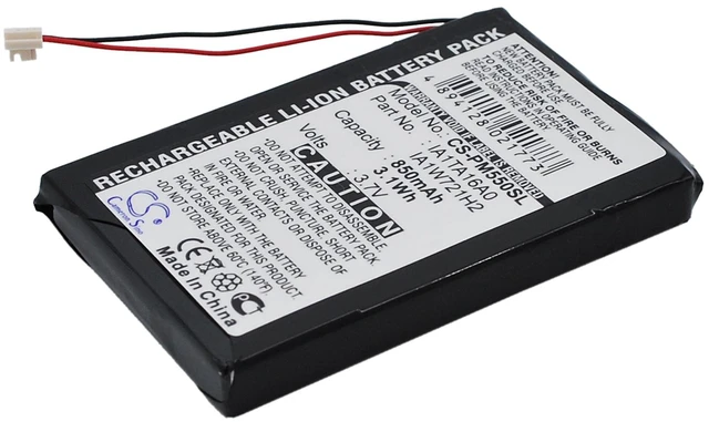 Alt view image 2 of 6 - Battery for Palm M550 Tungsten T1 T3 Zire 31 71 72s GA1W918A2 IA1TA16A0 850mAh