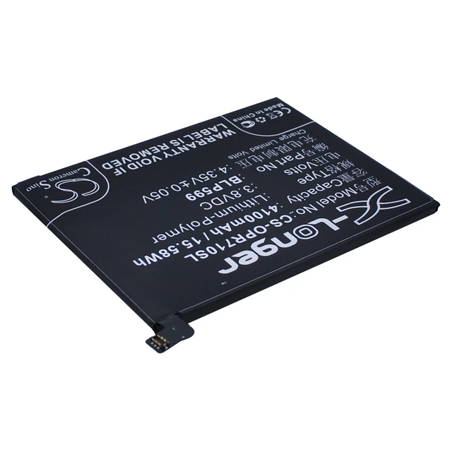 Alt view image 3 of 6 - Battery for OPPO R7 Plus BLP599 Mobile SmartPhone CS-OPR710SL 3.8v 4100mAh