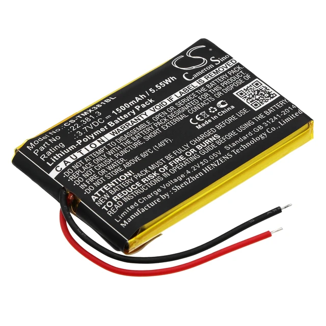 Main image of Battery for Teleradio Tele Radio TG-TX-MNL 22.381.3 Crane Remote Control 1500mAh