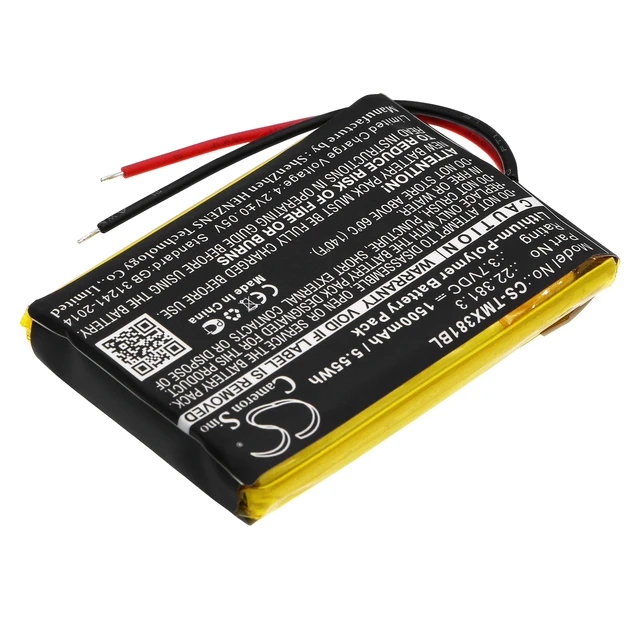 Alt view image 2 of 4 - Battery for Teleradio Tele Radio TG-TX-MNL 22.381.3 Crane Remote Control 1500mAh
