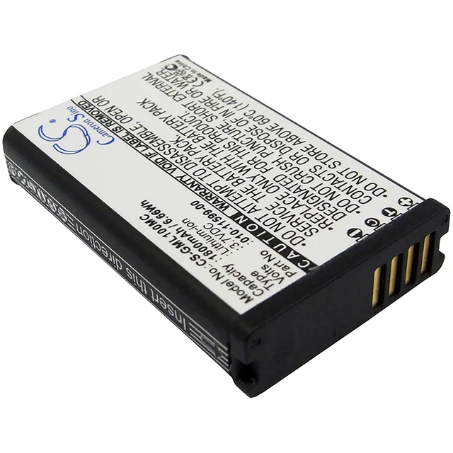 Alt view image 2 of 5 - Battery for Garmin E1GR E2GR VIRB Elite Virb 010-01088-00 010-11599-00 1800mAh