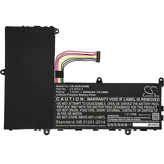 Alt view image 3 of 4 - Battery for Asus CKSE321D1 EeeBook F205TA X205 X205T 0B200-0124000 C21N1414