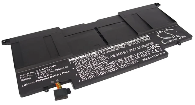 Alt view image 2 of 5 - Battery for Asus UX31 Ultrabook UX31A R4004H Zenbook UX31E C22-UX31 CS-AUX31NB