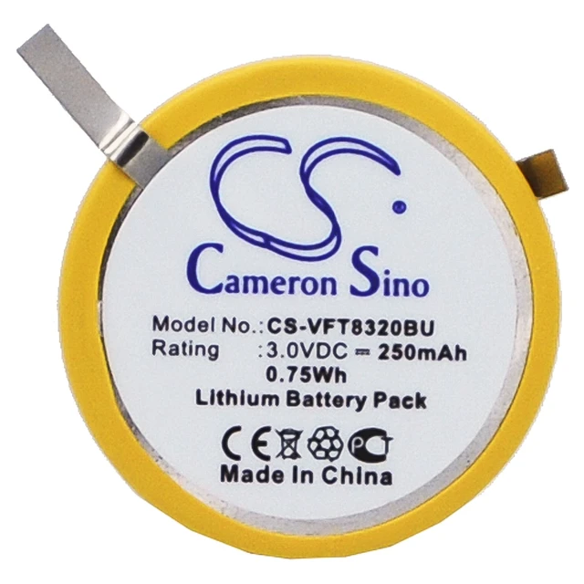 Alt view image 3 of 6 - CMOS Battery for VeriFone NURIT 8320 CS-VFT8320BU 3.0v 250mAh 0.75Wh Lithium