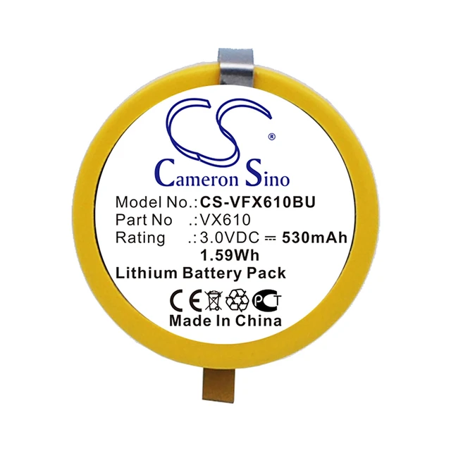 Alt view image 5 of 5 - CMOS Battery for VeriFone VX610 wireless credit card mac terminal CS-VFX610BU